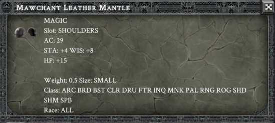 MAWCHANT LEATHER MANTLE item card